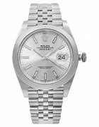 Image result for Rolex Silver Watch