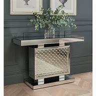 Image result for Mirrored Glass Console Table