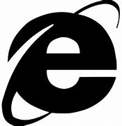 Image result for Internet Explorer Logo Black