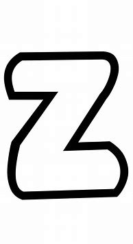 Image result for Letter Z Black and White