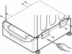 Image result for LG Washer Pedestal Drawer Clip