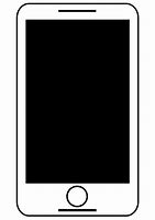 Image result for Phone Clip Art Black and White PNG