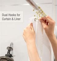 Image result for Brass Shower Curtain Hooks