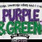 Image result for Purple Green Gold Alphabet Letters