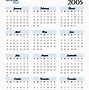 Image result for Printable Calendars for 2005