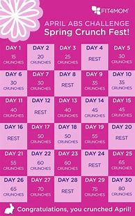 Image result for Crunches 30-Day Challenge