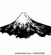 Image result for Mount Fuji Line Art