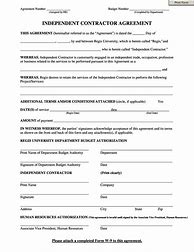 Image result for Independent Contractor Sample Contract
