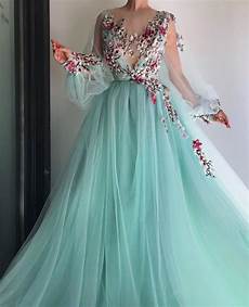 dresses by blue tulle floral embroidered puff sleeve prom dress dresses by blue tulle floral embroidered puff sleeve prom dress