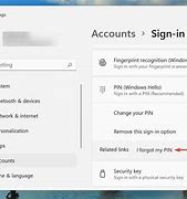 Image result for I Forgot My Pin Windows 11