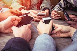Image result for Group of People On Phones