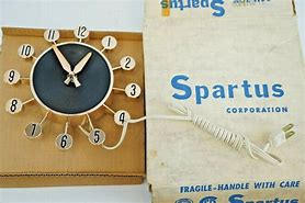 Image result for Mid Century Spartus Clock