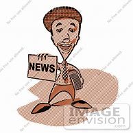 Image result for Clip Art Holding a Newspaper