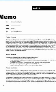 Image result for Memo Report Example