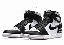 Image result for Air Jordan 1 High Black and White