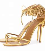 Image result for Gold Crystal Shoes