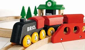 Image result for Classic Wooden Train Set