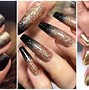 Image result for black and gold nail
