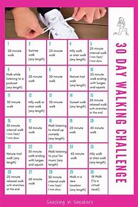 Image result for 28 Day Walking Challenge Chart