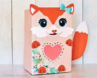 Image result for Fox Valentine Box Printable