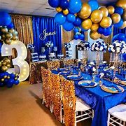 Image result for Blue Birthday Party Decorations