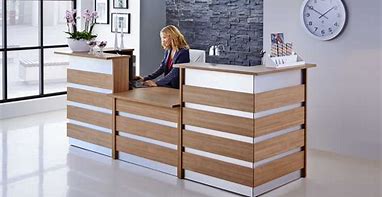 Image result for Office Reception Counter Design