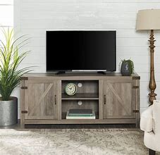 Image result for Gray Barn Door TV Stand