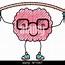 Image result for Brain with Glasses Cartoon and Tux