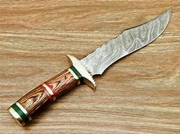 Image result for Custom Damascus Hunting Knife