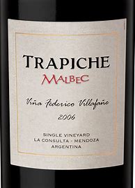 Image result for Trapiche Malbec Single Vina Federico Villafane