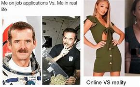 Image result for Internet vs Reality Meme