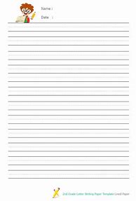 Image result for Writing Paper Template Second Grade