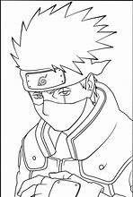 Image result for Coloring Pages of Kakashi