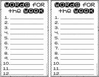 Image result for Five Words Worksheet