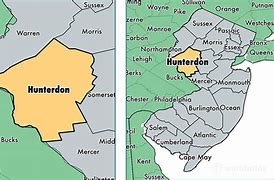 Image result for Hunterdon County NJ Map