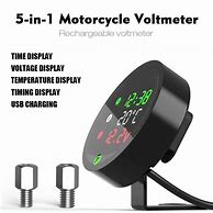 Image result for Voltmeter with Temperature Size Motorcycle