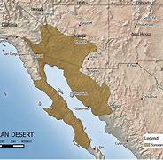 Image result for Sonoran Desert On Map