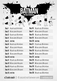 Image result for Batman Bodyweight Workout