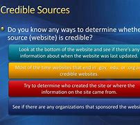 Image result for Check for Credible Sources