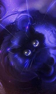 Image result for Purple Cat Aesthetic
