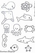 Image result for Simple Prinatbale Sea Creature Stencils