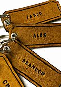 Image result for Personalized Leather Keychain