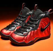 Image result for Foamposite Metallic Red