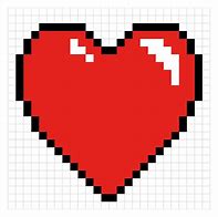 Image result for Small Heart Pixel Art