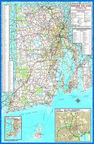 Image result for Rhode Island Major Cities On Map