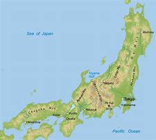 Image result for Map of Honshu Japan