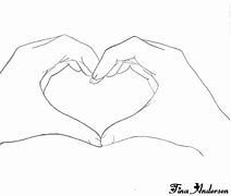 Image result for Anime Hand Heart Drawings