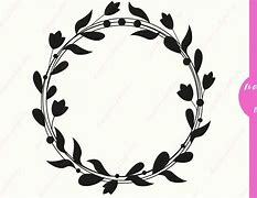 Image result for Circle Leaf Wreath SVG