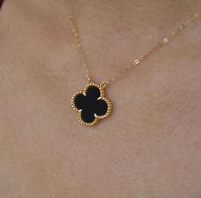 Image result for gold 4 leaves clovers jewelry
