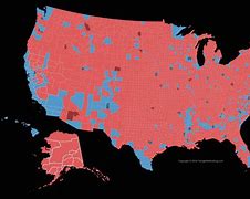 Image result for Red Blue County Map 2016 Election